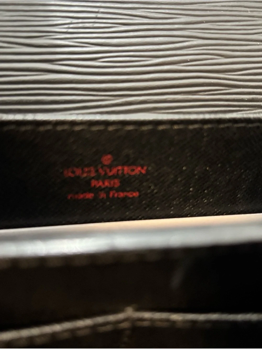 Louis Vuitton Black Epi Leather Briefcase with Gold-Tone Lock - Picture 15 of 15